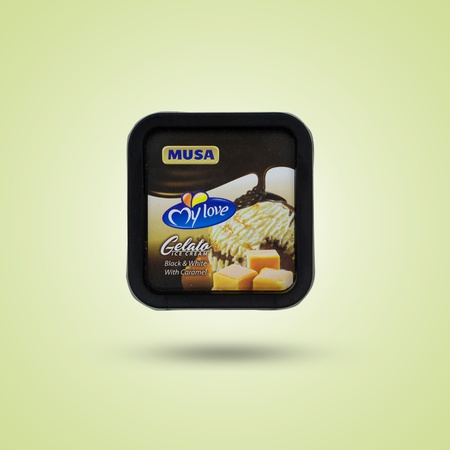 Ice cream "MUSA" Gelatto with caramel