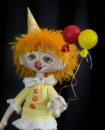 Textile doll Clown Pencil