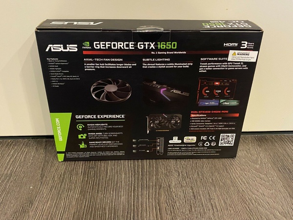 ASUS Dual GeForce GTX 1650 MINI OC Edition 4GB GDDR6 Graphics Card