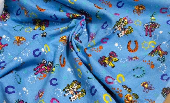 Ткань постельная детская Пони