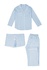 LİNEN- BAYAN ÜÇLÜ PİJAMA TAKIM - MAVİ