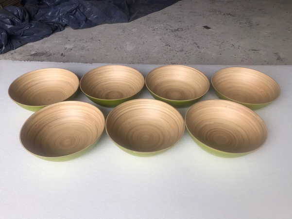 Бамбуковая миска, салатница, кухонная миска ручной работы