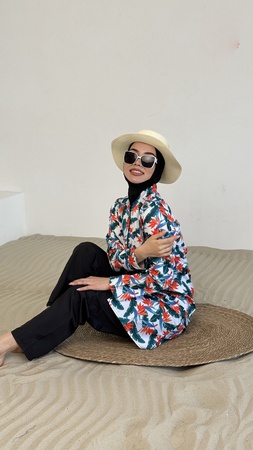 Буркини из тонкой сеточной лайкры