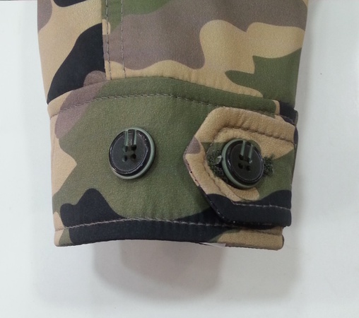 Kamuflaj Desenli İçi Kürklü Kaban