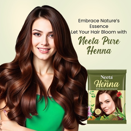 Neeta Pure Henna 9 Herbs Natural Hair Color 150g / 5.29 oz
