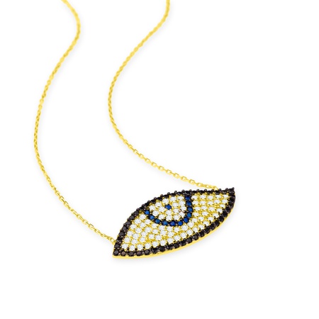 Even & Pétra 14 Ayar Altın Göz Şekli Nazar Kolye