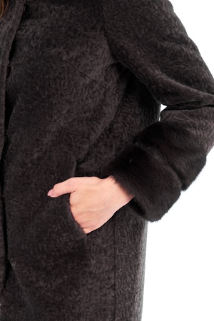 Пальто женское Silverfox модель 805-Темно серый