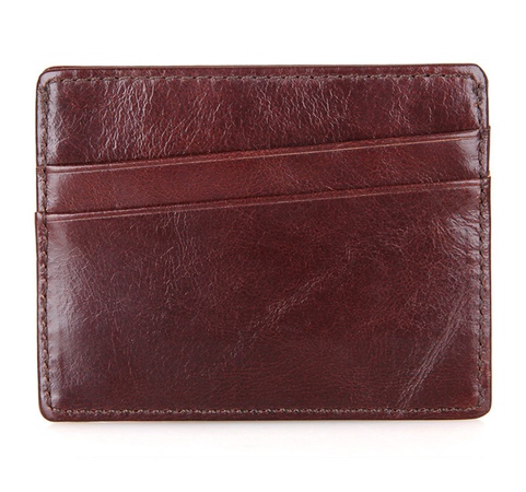 Leather short wallet