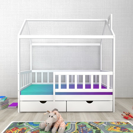 Кровать-домик "Ницца" Сингл (с ящиками)