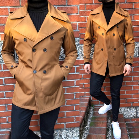 iga fashion erkek mevsimlik ceket trençkot