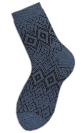 Носки женские внутримахровые (арт. 08в7) «Узоры ромбы»