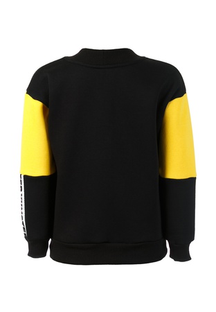 Свитшот черно-желтый с тесьмой Yumster YC.02.09.008
