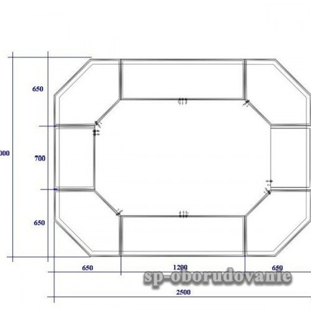 Павильон призма из дсп и стекла 1600х2000х2500