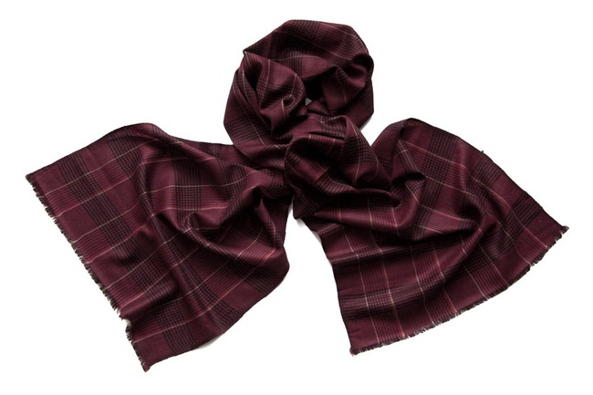 Italian silk and wool scarves for men