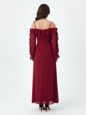 Нарядное длинное платье для нового года