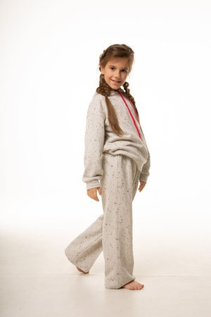 Костюм спортивный серый для девочки Yumster YG.21.42.005