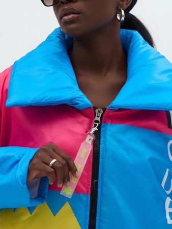 Пуховик женский оверсайз удлиненный