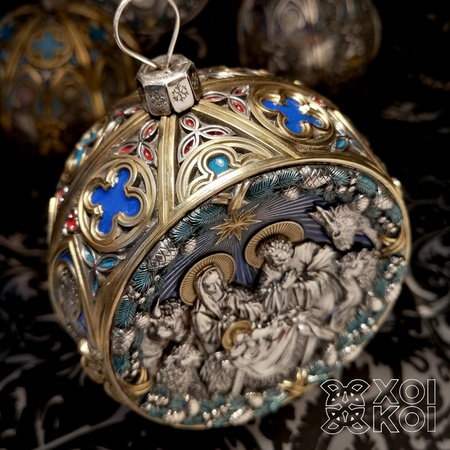 Серебряные шары 999 проба