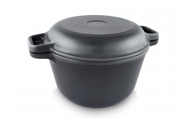 Кастрюля-казан с крышкой-сковородой, 5 л