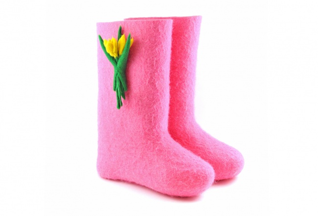 Женские валенки «Тюльпаны»