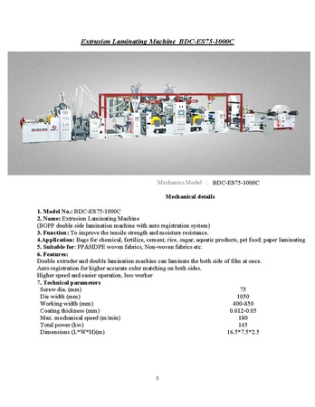 Plastik makineleri; Laminasyon ve Baskı makineleri
