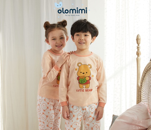 NEW 20SS Long-sleeve 100% cotton jacquard Breathable and comfy - Cutie Bear