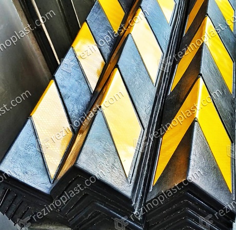 Угловая защита стен и колонн (демпфер угловой парковочный)