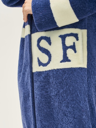 Пальто женское Silverfox модель 821Синий