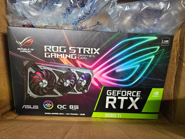 Sealed Asus Rog Strix GeForce RTX 3060 Ti V2 8GB GDDR6 Gaming Graphics Card
