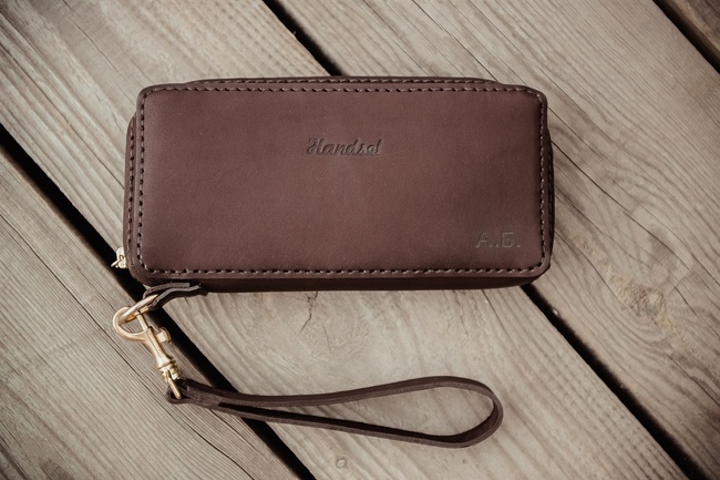 Кожаный клатч ручной работы