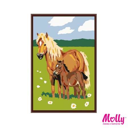 Раскраска по номерам С мамой