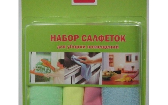 НАБОР САЛФЕТОК «UFAPACK» ИЗ МИКРОФИБРЫ 4 ШТ.