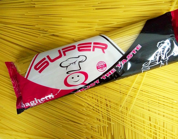 Egyptian Long pasta, Macaroni spaghetti 500 gm, Super Q brand, Super taste and smell