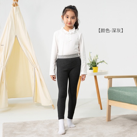 Sonbahar / kış yeni ürünler Çocuk kalınlaştırılmış tozluk kızlar için entegre polar sıcak pantolonlar ve orta ve büyük dış giyim tozluk pamuklu pantolonlar