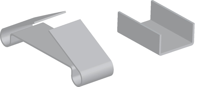 Elektrik bantları, Sabitleme kelepçeleri