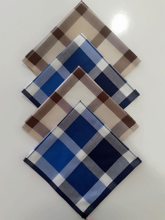 Kadın ve erkek mendilleri (boyalı iplik, patiska, özel polo, poplin) - 59331