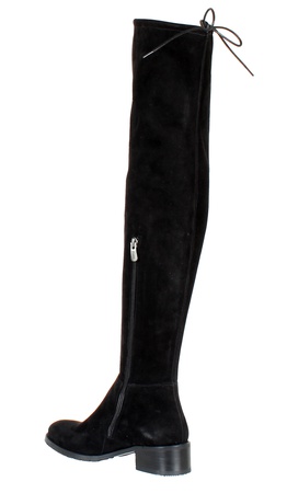 Женские ботфорты, натуральная замша <G1163>