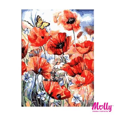 Wild Poppies sayısına göre boyama