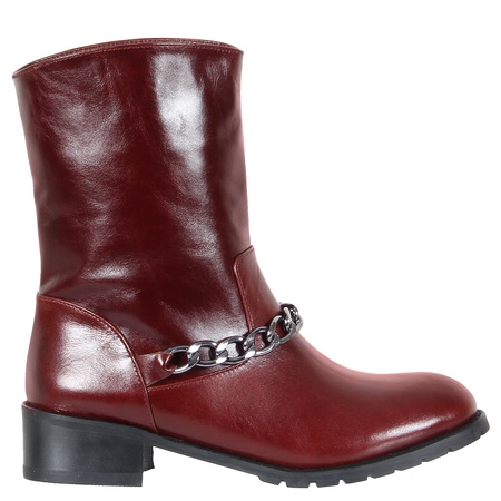 Женские полусапоги, натуральная кожа <G911>