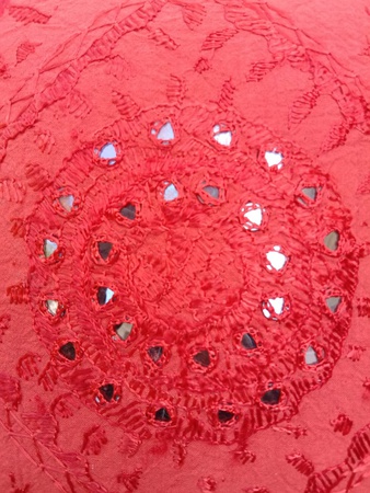 Red Cotton Rajasthani Mirror and Embroidery Work Cushion Cover handmade cushion cover sofa set cushion cover 2 Pieces Set