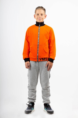 Свитшот оранжевый на молнии Yumster YF.12.09.002