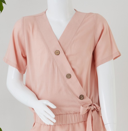 Двубортный воротник блузка брюки костюм девушки