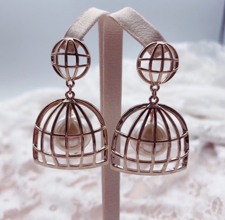 Серьги длинные «ловец снов»