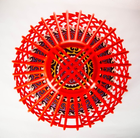 Yurt inşaatı doğal keçe ile kaplanmıştır