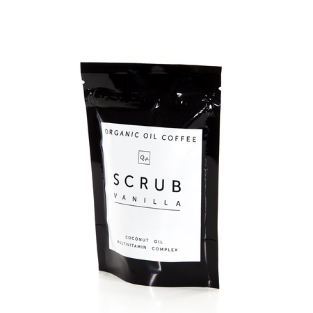 Натуральный Масляный кофейный скраб с эфирным маслом Ванили 100 гр.