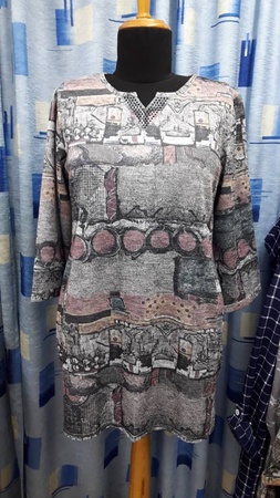 Туники с 50 по 60 размер. Ткань меланж.