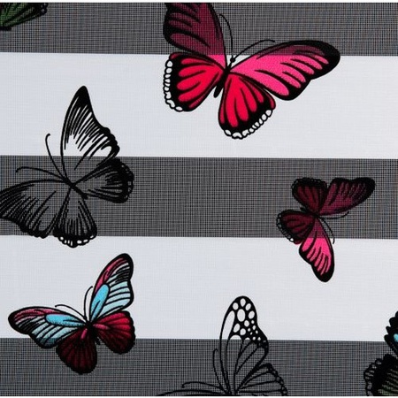 Цифровая бабочка с принтом Зебра Занавеска 120X200