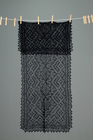 Шарф ажурный А 12040