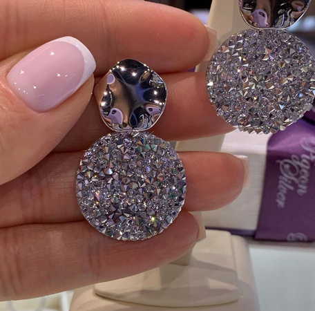Серьги из кристаллов Swarovski