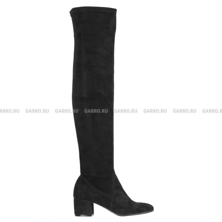 Сапоги 1306 чёрные, стрейч, байка.